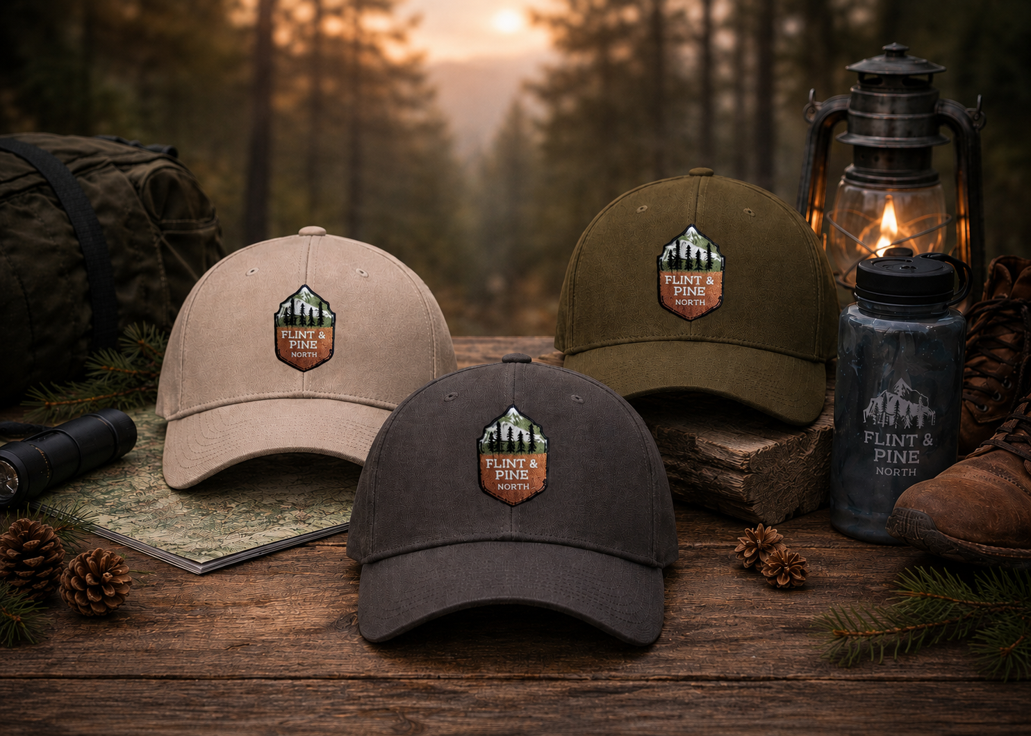Flint & Pine North Heritage Patch Hat
