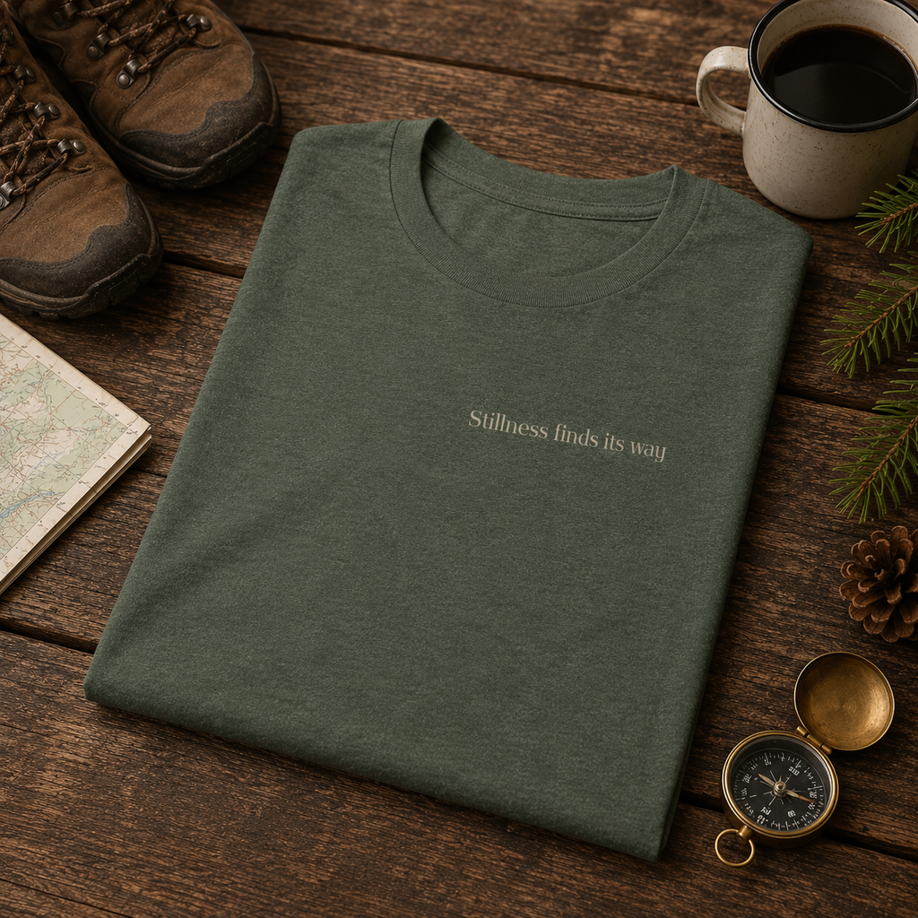 Stillness Finds Its Way Tee