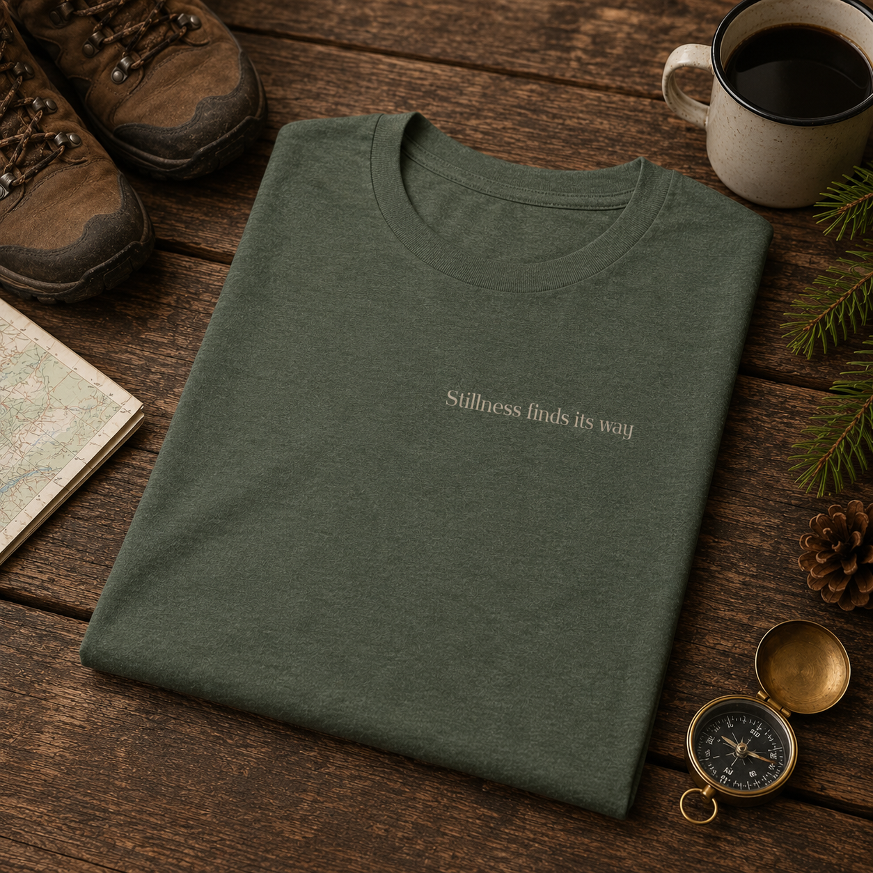 Stillness Finds Its Way Tee
