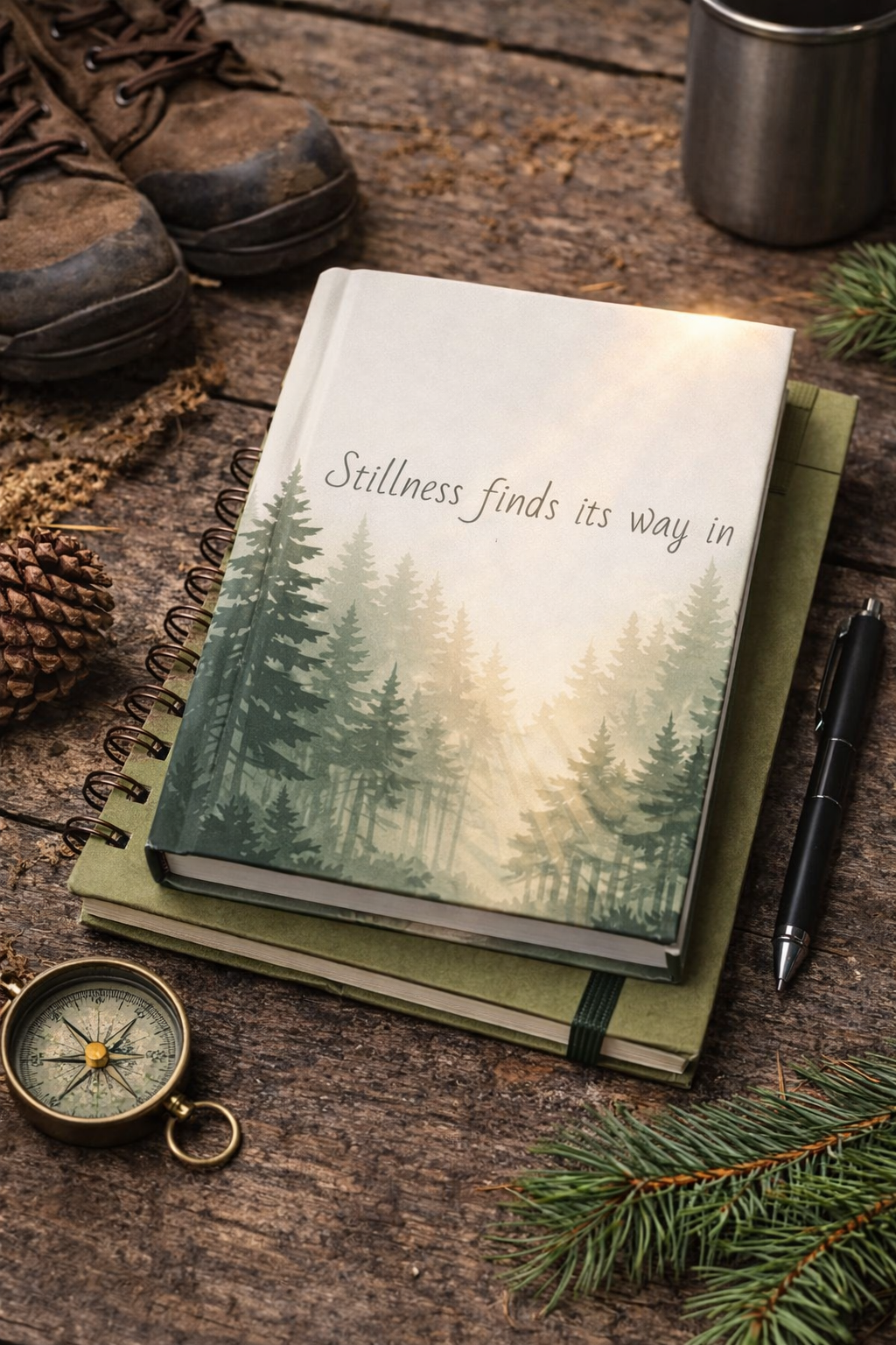 Stillness Finds Its Way · Hardcover Journal