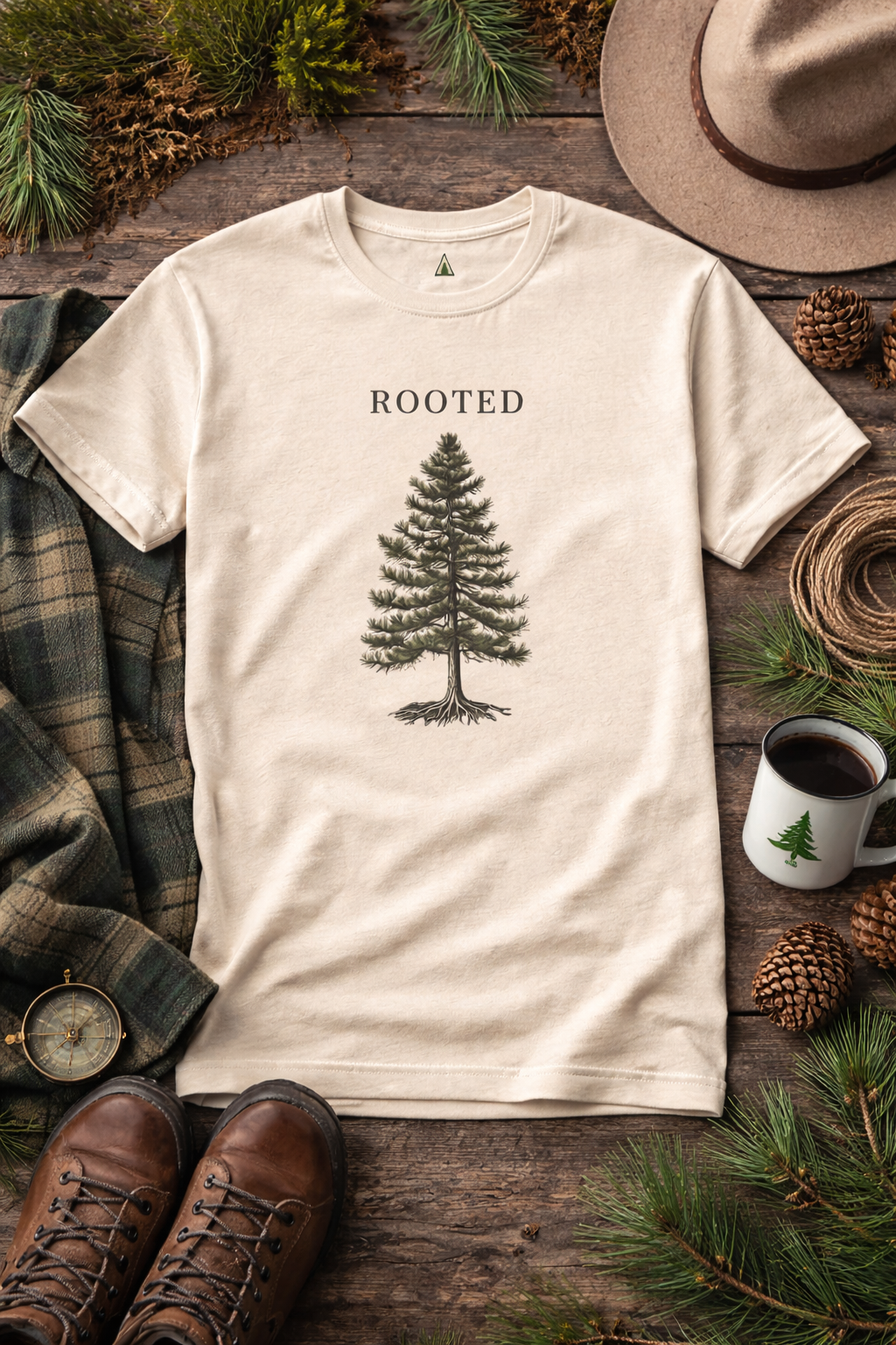 The Rooted Pine Tee