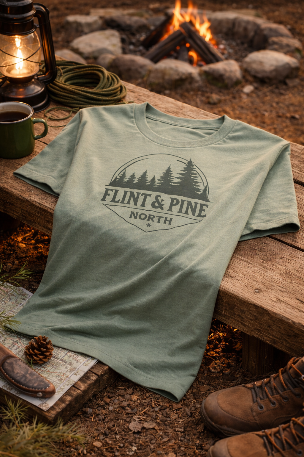 Flint & Pine North Heritage Tee