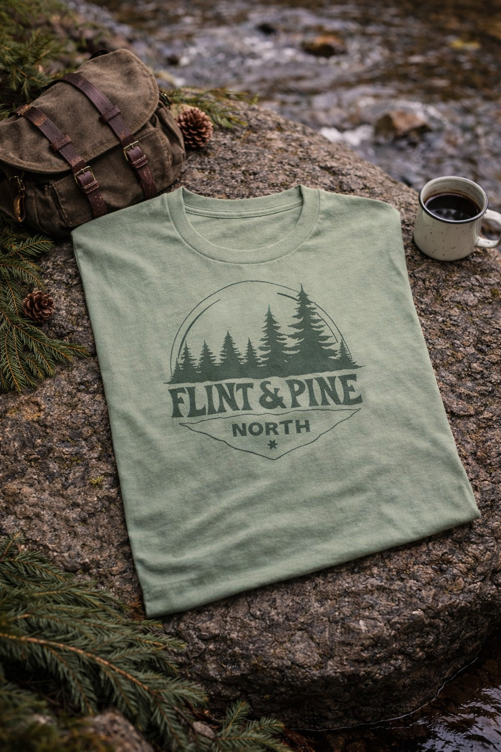 Flint & Pine North Heritage Tee